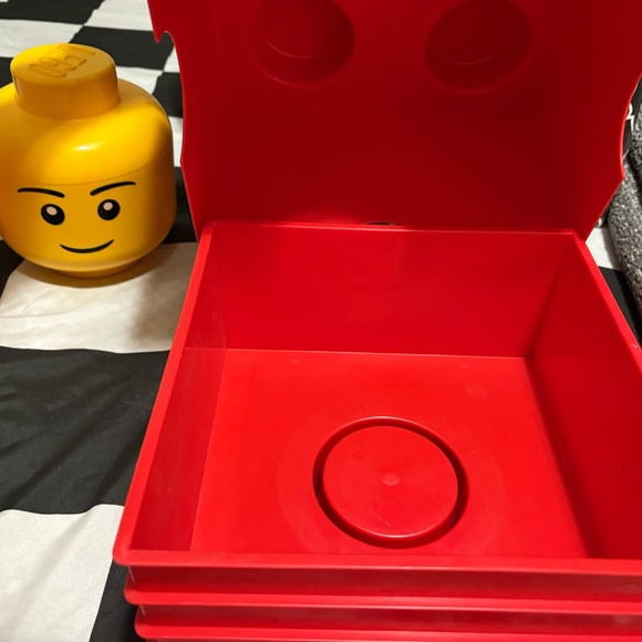 Lego Red Building Block Storage - Picture 2 of 3